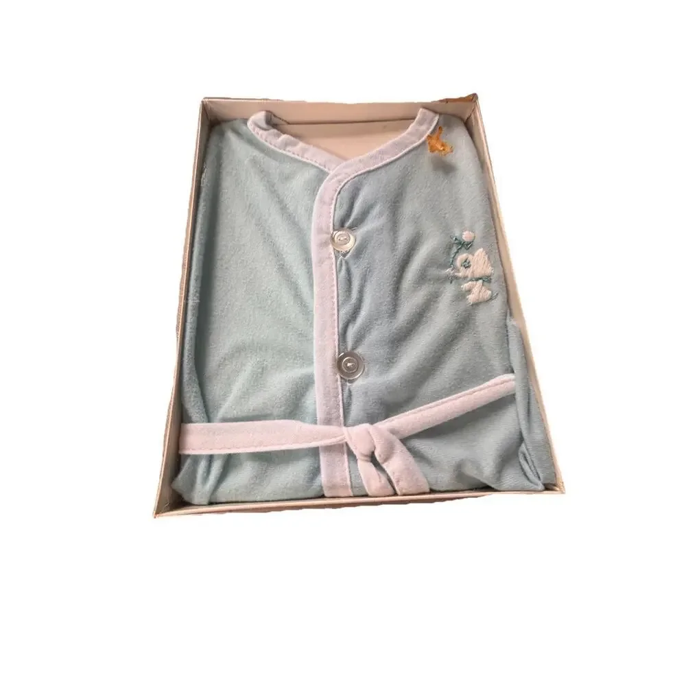 Vintage Cutler’s Cuvver-ups Baby Robe Blue Boxed USA Nylon Small up to 15lbs